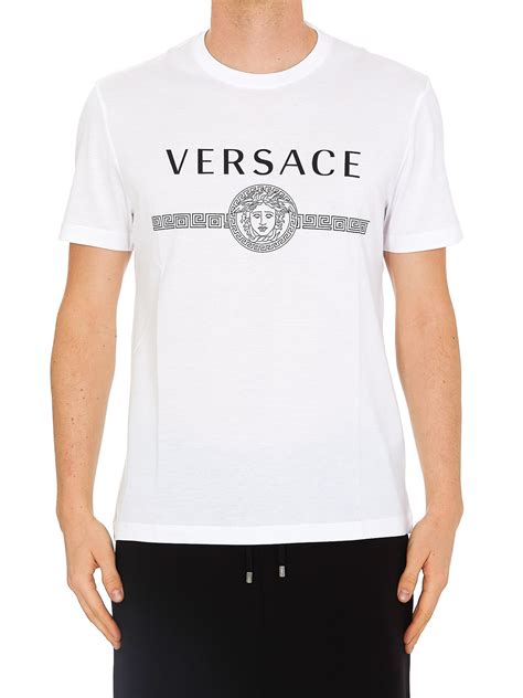 versace collection medusa t shirt white|Versace Medusa t shirt men.